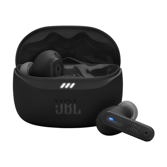 JBL Tune Beam 2 - Black - True Wireless Noise Cancelling Earbuds - Hero
